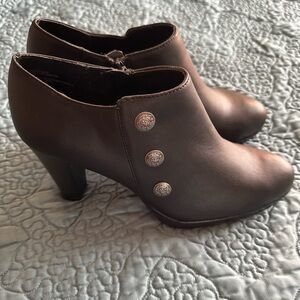 Rialto Penston Booties, Black/Smooth, Womens 8.5